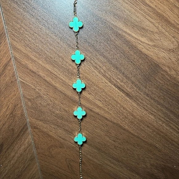 Source Unknown Jewelry - Beautiful Green/ Gold Bracelet